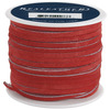 Red - Suede Lace .125" Wide 25yd Spool