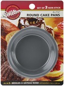 Round 4"X1.25" - Mini Cake Pans 3/Pkg