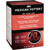 Red - Mexican Self-Hardening Clay 5 Pounds