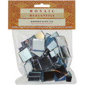 Square Assorted - Mirrored Glass Tile 100/Pkg