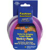 Pastel Colors - Pony Bead Lacing Variety Pack 60'/Pkg