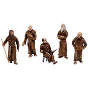 Friars/Monks 5/Pkg - Scene Setters(R) Figurines