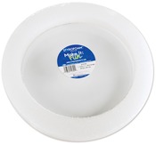 White - Styrofoam Wreath 12"X1.25" 1/Pkg