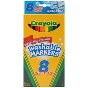 Classic Colors 8/Pkg - Crayola Fine Line Washable Markers
