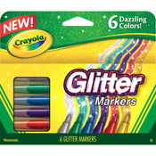 Crayola Glitter Markers 6/Pkg