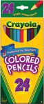Crayola Colored Pencils - 24/Pkg Long