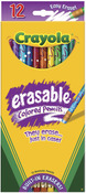 Crayola Erasable Colored Pencils - 12/Pkg Long