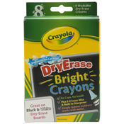 8/Pkg - Crayola Bright Dry-Erase Crayons