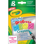 Crayola Dry Erase Neon Crayons 8/Pkg