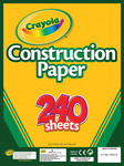 240 Sheets/Pkg - Crayola Construction Paper Pad 9"X12"
