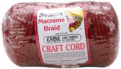 Wine - Bonnie Macrame Craft Cord 6mm X 100yd