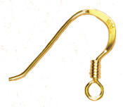 Fishhook Earring 6/Pkg - Gold Elegance 14k Gold Plated Beads and Findings