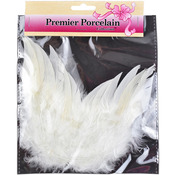 White - Feather Angel Wings 6"X5-1/2"