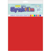 Red, Yellow, Purple, Blue, Orange, Green - Shrink Film 8.5"X11" 6/Pkg
