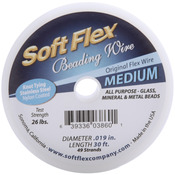 Satin Silver - Soft Flex Wire 49-Strand .019" Diameter 30'/Pkg
