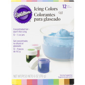 Assorted Colors - Icing Colors .5oz 12/Pkg
