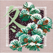 Winter Counted Cross Stitch Kit-8"x8" 16 Count