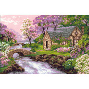 15"X10.25" 14 Count - Spring View Counted Cross Stitch Kit