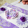 Violet Metallic 3D Stamp and Paper Paint - Viva Decor