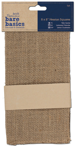 Paper Crafts > Paper > Papermania Bare Basics Hessian Squares 8"X8" 5/Pkg-: A Cherry On Top