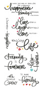 Family Clear Big Script Stickers