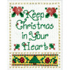 2"X3" - Christmas In Your Heart Ornament Counted Cross Stitch Kit
