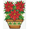 2"X3" - Poinsettias Ornament Counted Cross Stitch Kit