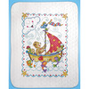 Sail Away Baby Quilt Stamped Cross Stitch Kit