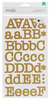 Gold Typewriter Large Alpha Stickers - DIY Shop 2 - American Crafts
