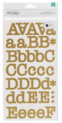 Gold Typewriter Large Alpha Stickers - DIY Shop 2 - American Crafts