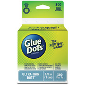 300 Clear Dots - Glue Dots .375" Ultra Thin Dot Roll
