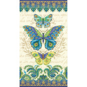 8"X15" 14 Count - Peacock Butterflies Counted Cross Stitch Kit