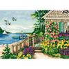 7"x5" 18 Count - Gold Petite Bayside Cottage Counted Cross Stitch Kit