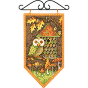 5"X8" 14 Count - Debbie Mumm Fall Banner Counted Cross Stitch Kit