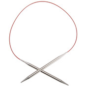 Size 2.5/3mm - Red Lace Stainless Steel Circular Knitting Needles 24"