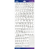 Silver Foil Script - Sticko Alphabet Stickers