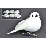 White Dove - Mushroom Birds 3" 6/Pkg