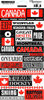 Canada Phrase Sticker Sheets - 12 Pack