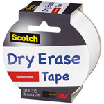 White - Scotch (TM) Dry Erase Tape 1.88"X5yd