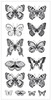 Butterflies Clear Stickers - Delicate Words - KaiserCraft