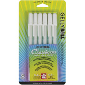 White - Gelly Roll Classic Medium Point Pens 6/Pkg