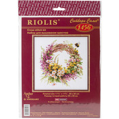 11.75"X11.75" 14 Count - Wreath With Firewood Counted Cross Stitch Kit