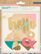 Craft Market Wood Veneer Pieces - Crate Paper