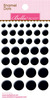 Oreo Black Dots - Enamel Stickers 3"X4.75"