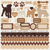 Dog Cardstock Stickers - Furry Friends - KaiserCraft