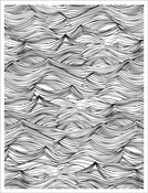 Waves Background Cling Stamp - Adrift - Basic Grey