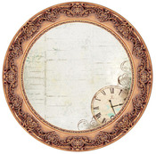 Bronze Round Frame Die Cut Paper - Antique Bazaar - KaiserCraft