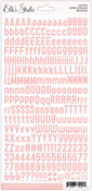 Light Pink Letter & Number Stickers - Elle's Studio
