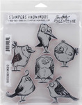 Bird Crazy - Tim Holtz Cling Rubber Stamp Set