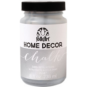 Silver - FolkArt Home Decor Chalk Paint Metallic 8oz